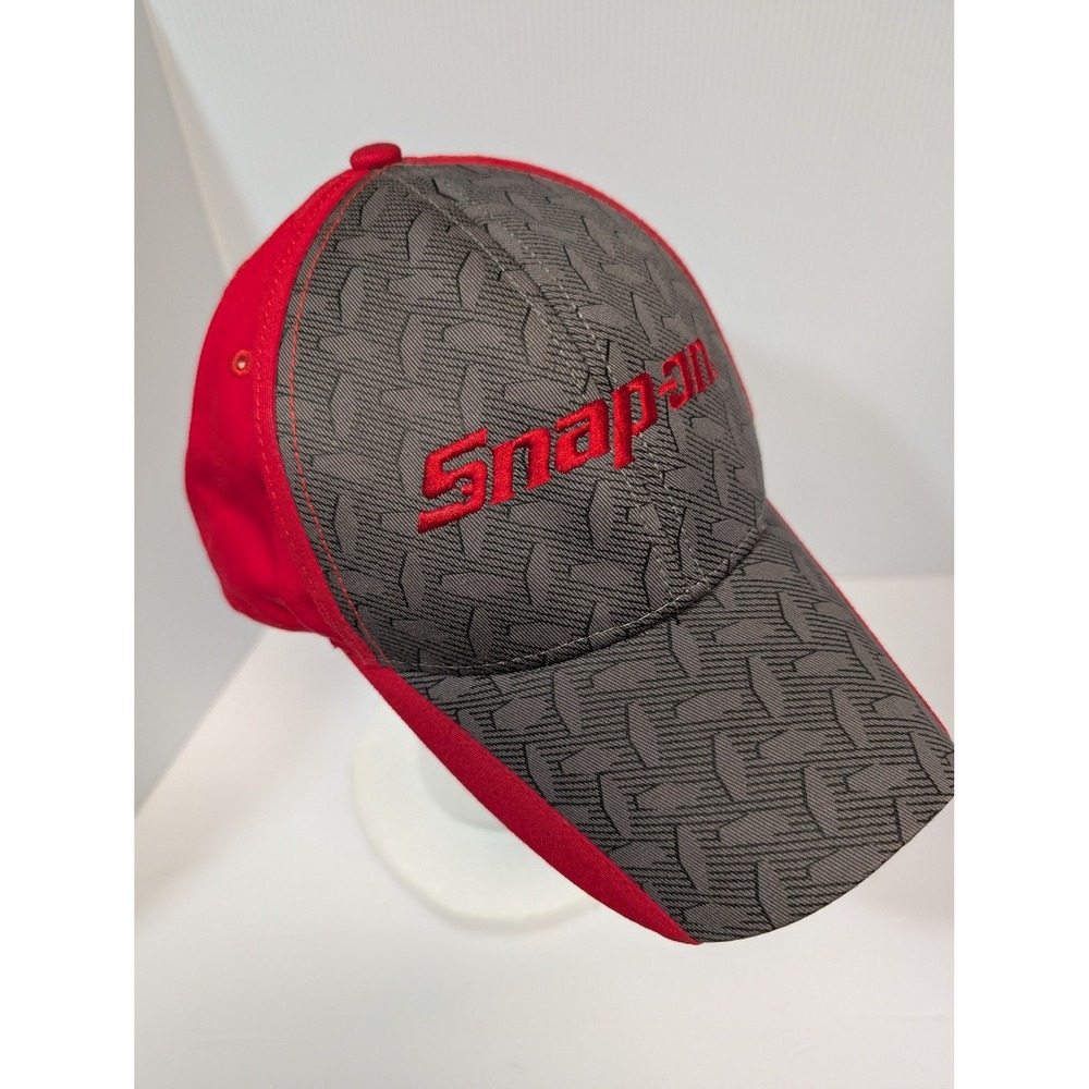 Snap-on Tools Baseball Cap Hat Red Grey Diamond Plate Official Licensed Product